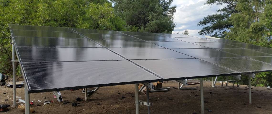 Ground Mount PV Solar Install in Pagosa Springs CO