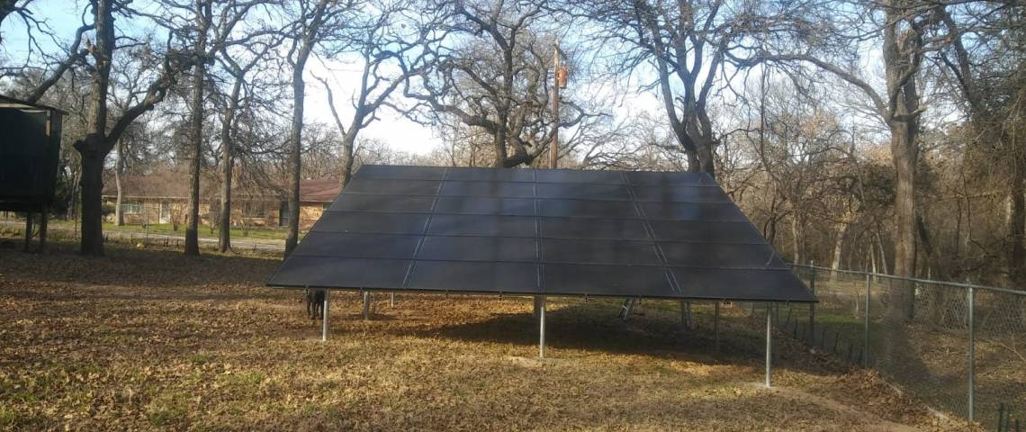 Ground Mount Photovoltaic System in Boyd TX