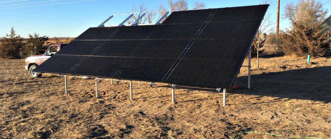 Ground Mount Solar Electric System in Atwood CO