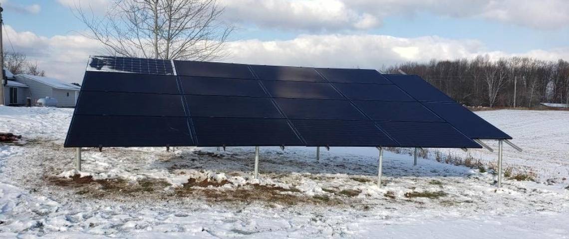 Ground Mount Solar Energy System in Birnamwood WI