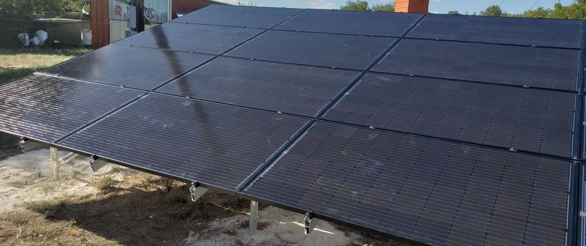 Ground Mount Solar Install in Mountain Home TX