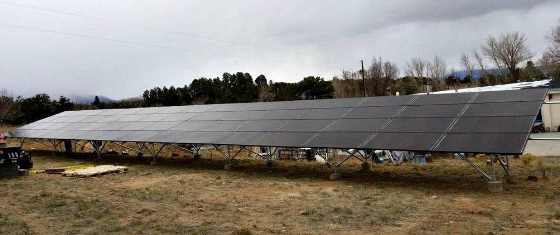 Ground Mount Solar Install in Nathrop CO