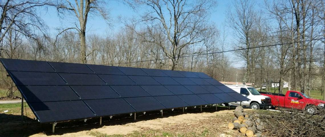 Ground Mount Solar Installation in Salem IL