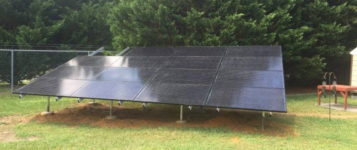 Ground Mount Solar Installation in Smithfield NC