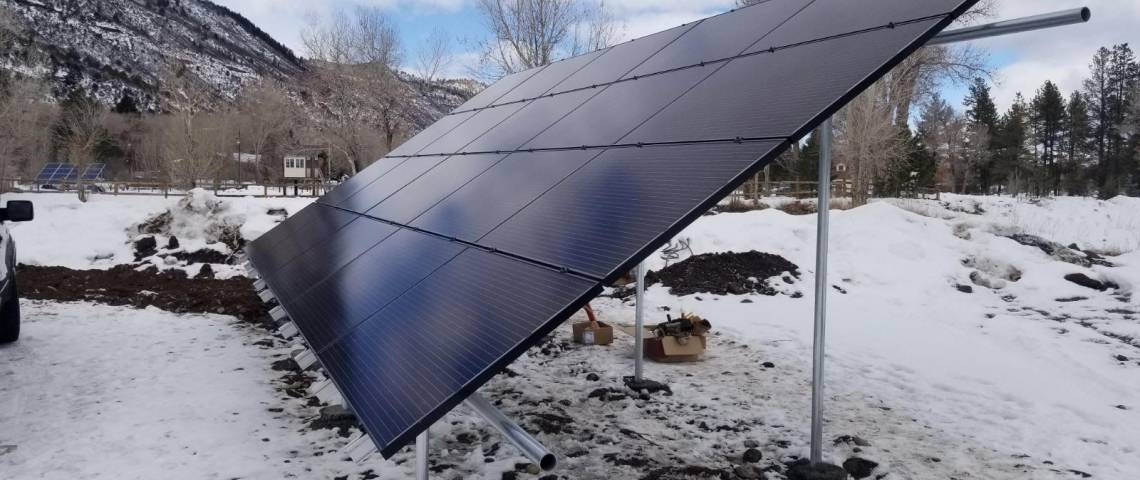 Ground Mount Solar Panel Installation in Ridgway CO