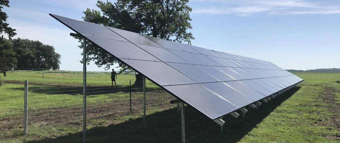Ground Mounted Solar Array in Emmetsburg IA