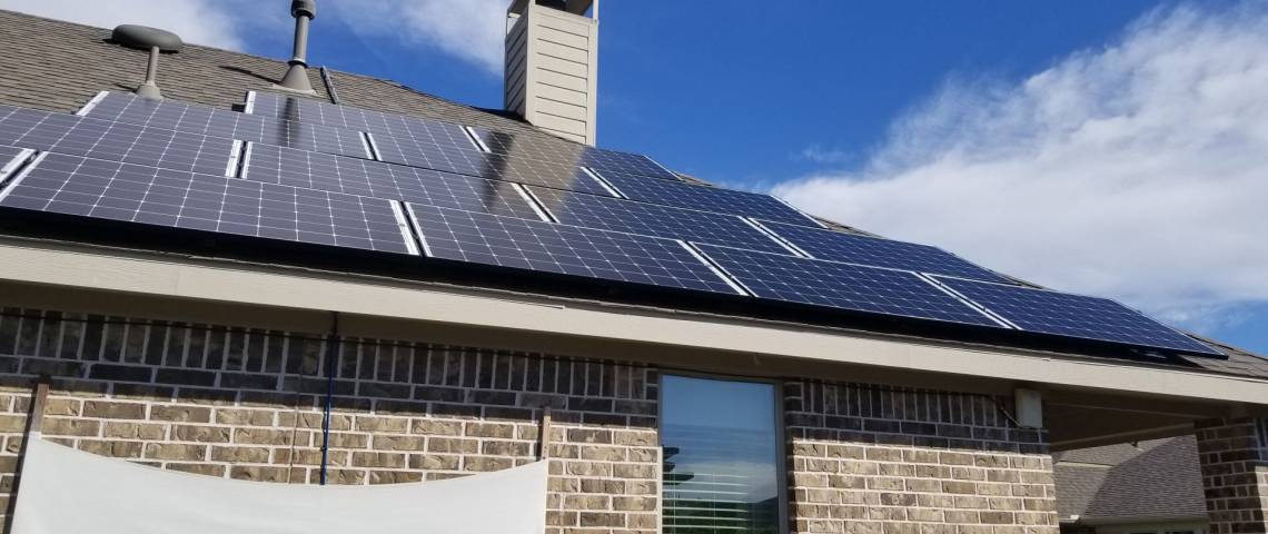 Solar Panel Installation in Richmond, TX - Right View Closeup