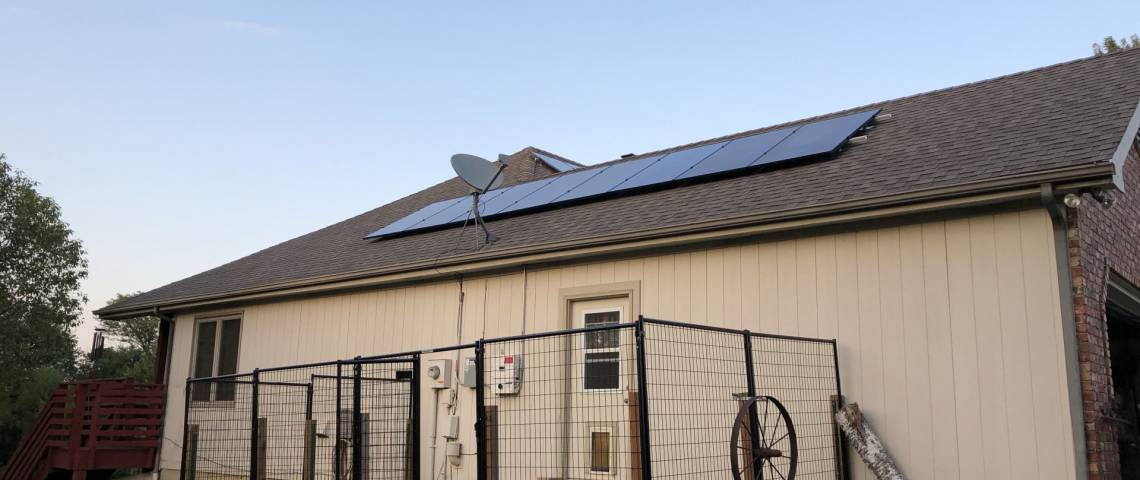 Residential Solar Installation in Baldwin City KS