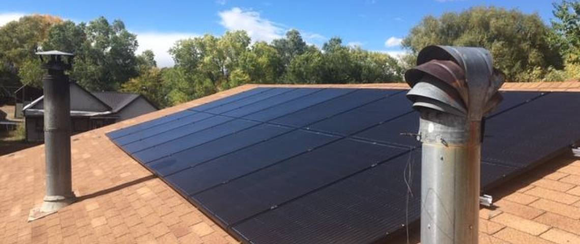 Residential Solar Panel Array in Monte Vista CO