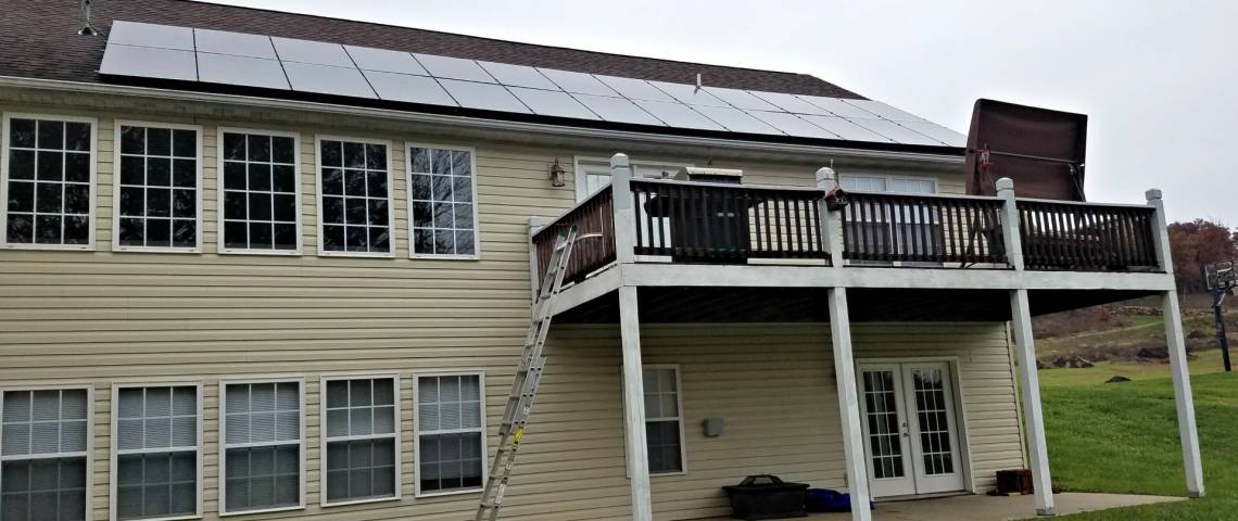 Residential Solar Panel Array in Union MO