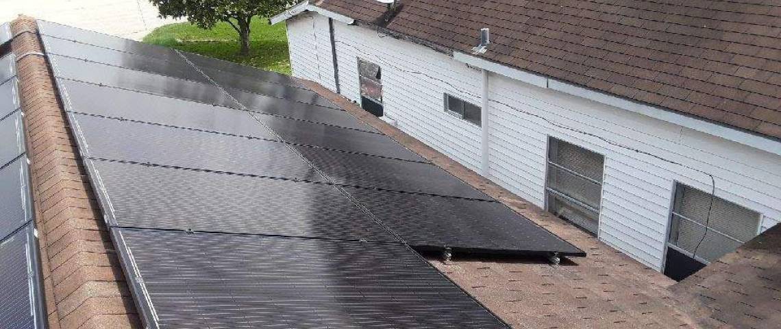Roof Mount Solar Installation in Beaumont TX