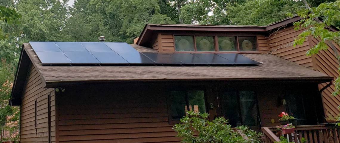 Roof Mount Solar Installation in Fletcher NC