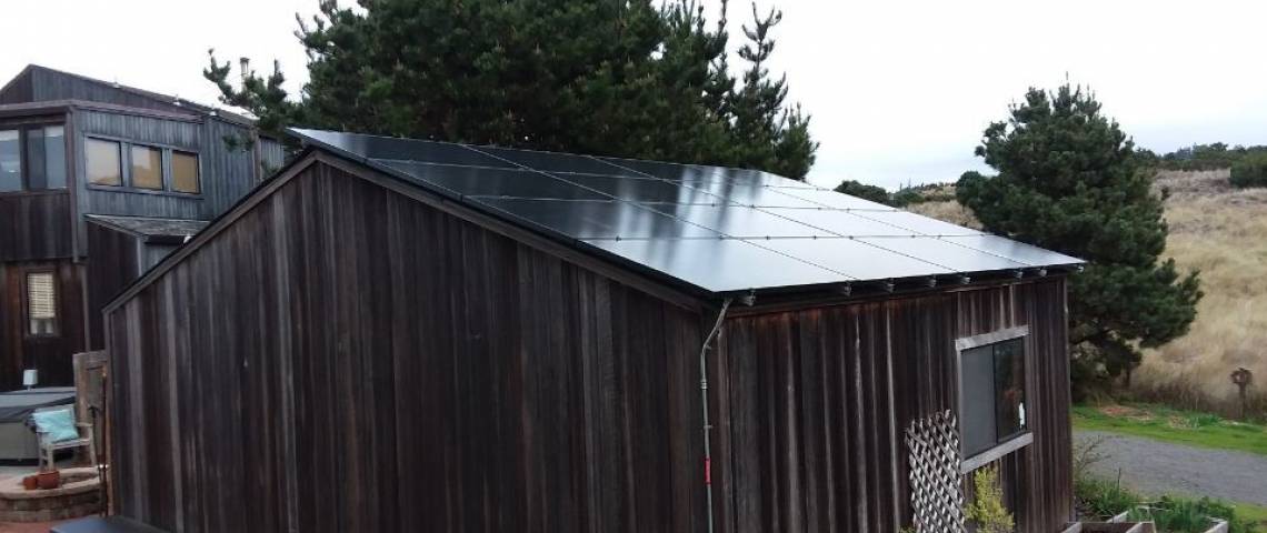 Roof Mount Solar Installation in Fort Bragg CA