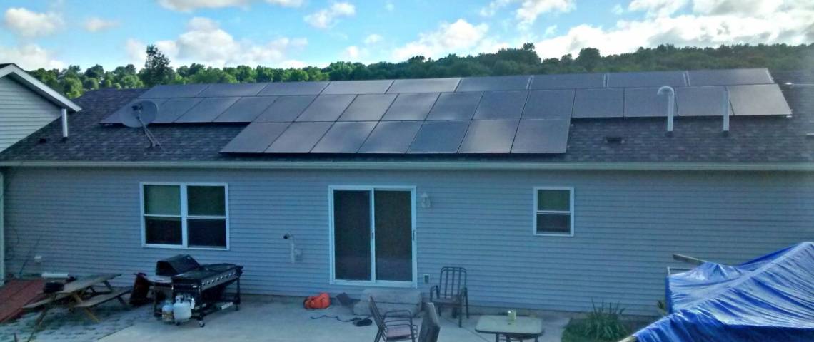 Roof Mount Solar Installation in Honesdale PA