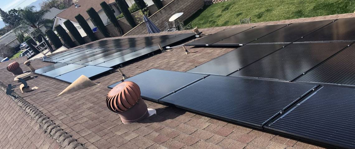 Rooftop Solar Array in Rancho Cucamonga CA