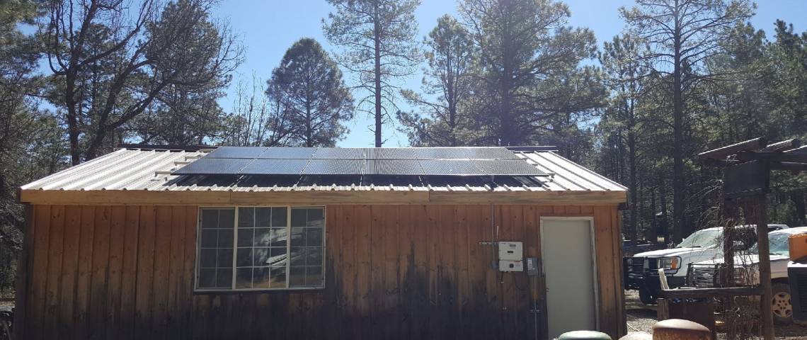 Rooftop Solar Power System in Cloudcroft NM