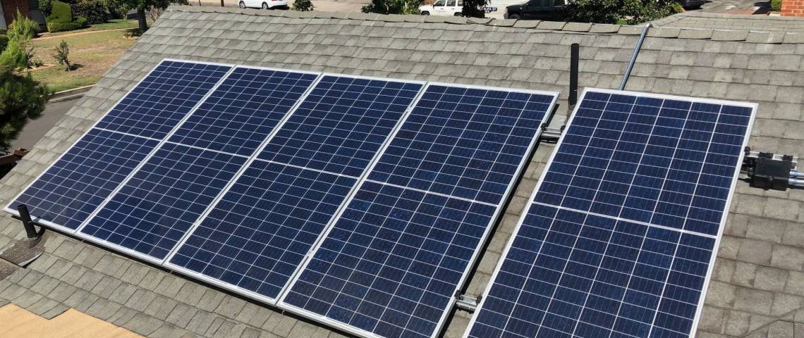 Solar Panel Array in Van Nuys CA