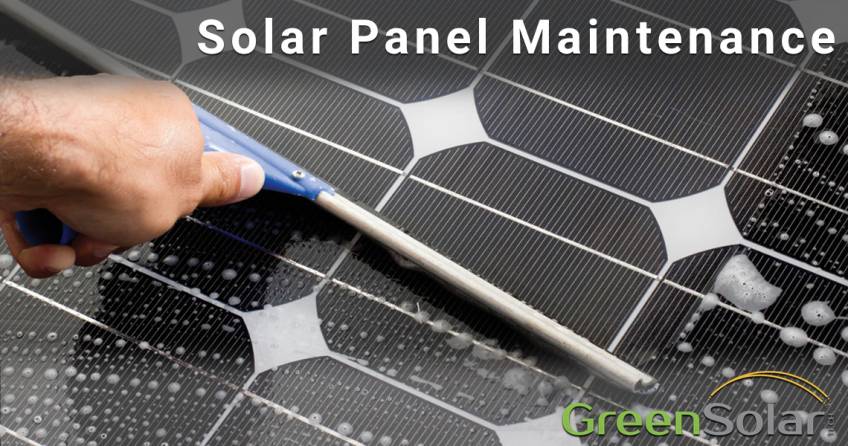 Man cleaning Solar Panel Solar Panel Maintenance Blog Image