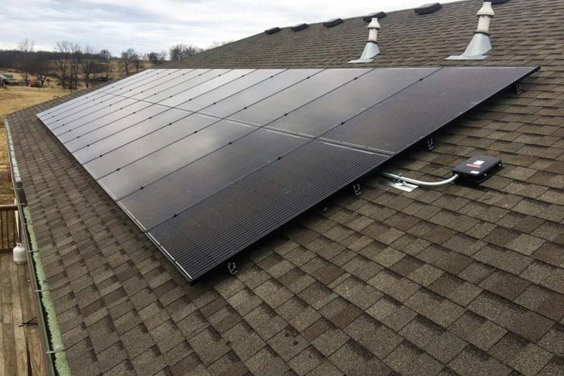 Roof Mount Solar Panel Installation in Goodman, MO - 1