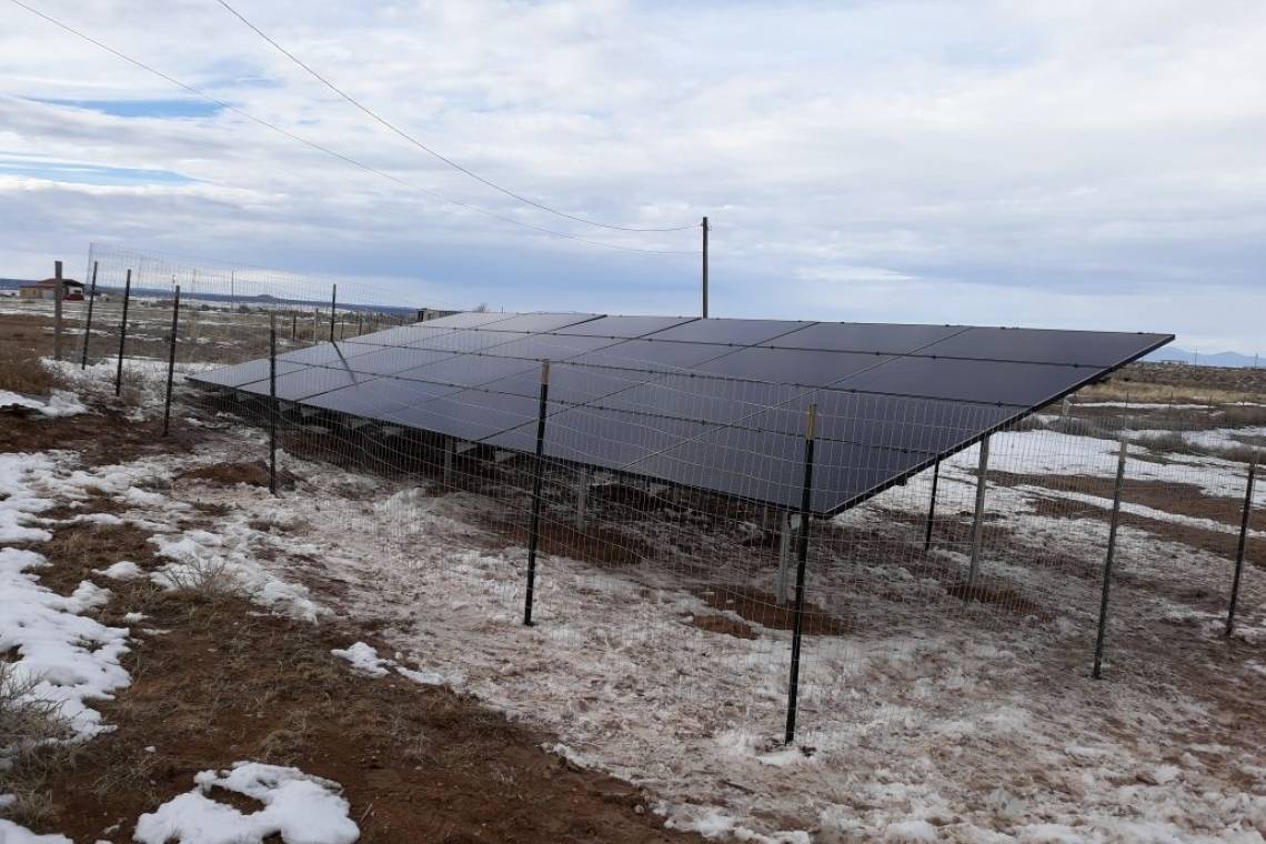Ground Mount Photovoltaic System in McIntosh NM