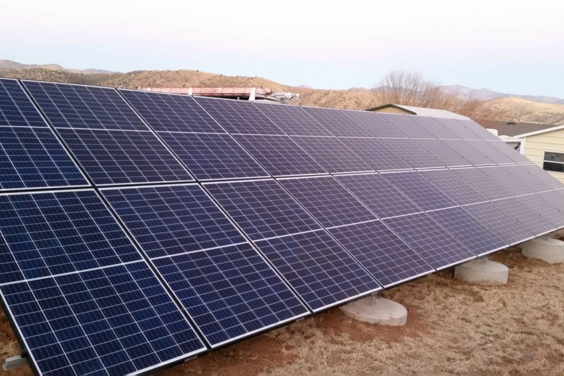 Ground Mount SolarWorld Panels in Mimbres NM