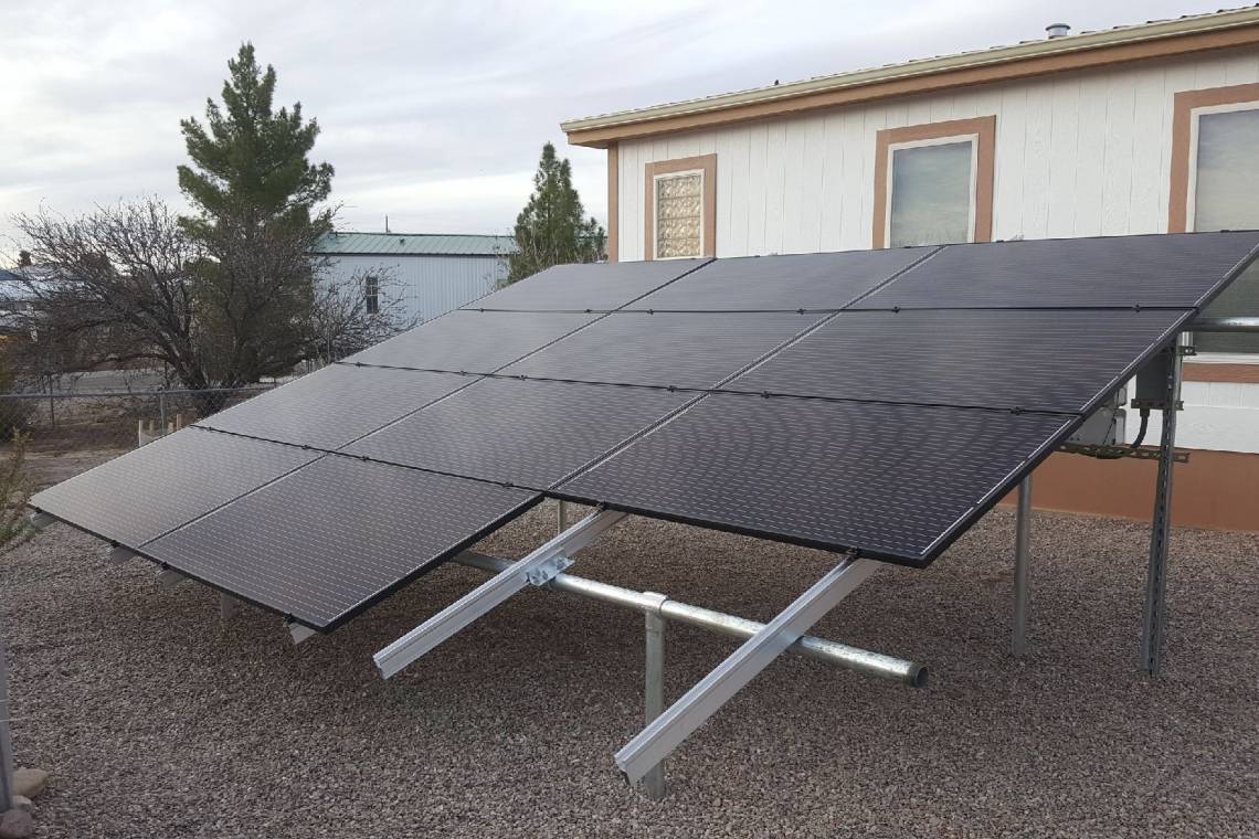 Ground Mount Solar Electric System in Elephant Butte NM
