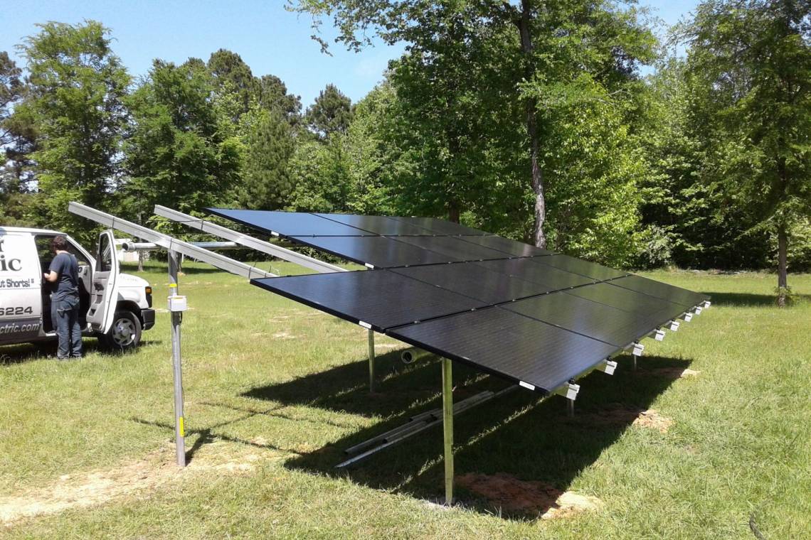 Ground Mount Solar Electric in Waskom TX