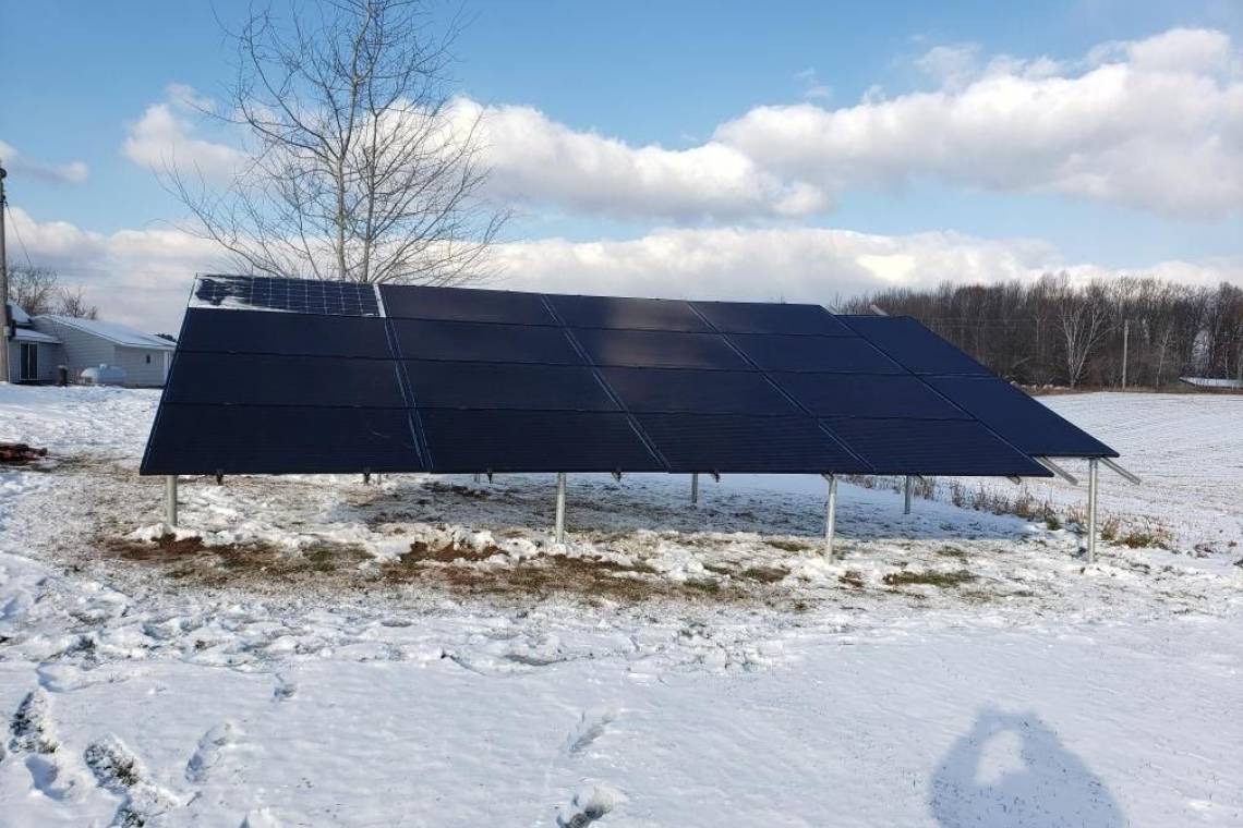Ground Mount Solar Energy System in Birnamwood WI