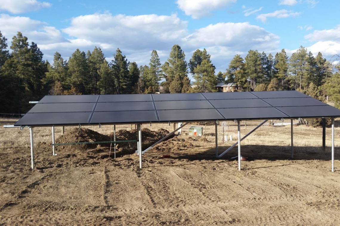Ground Mount Solar Install in Pagosa Springs CO