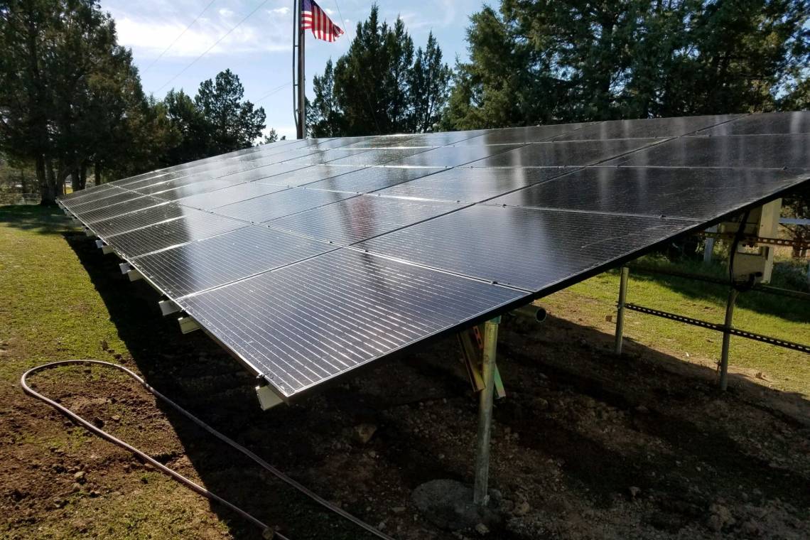 Ground Mount Solar Installation in Alturas CA