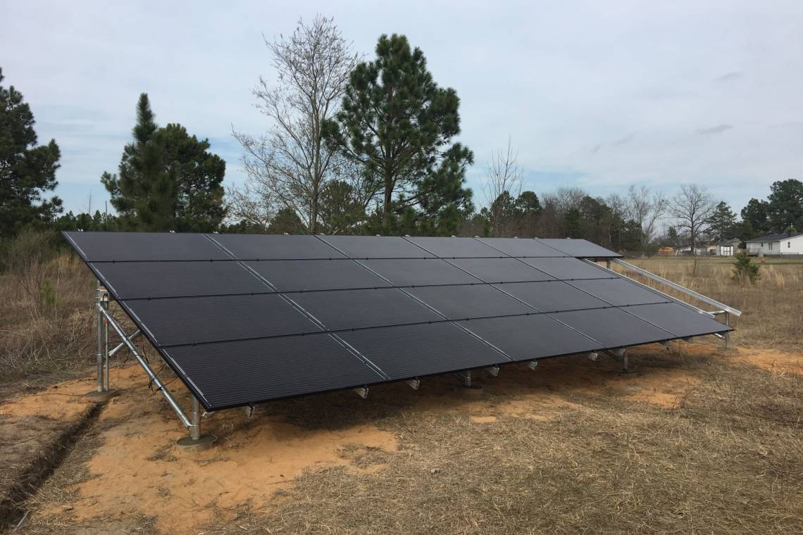 Ground Mount Solar Installation in Cameron NC