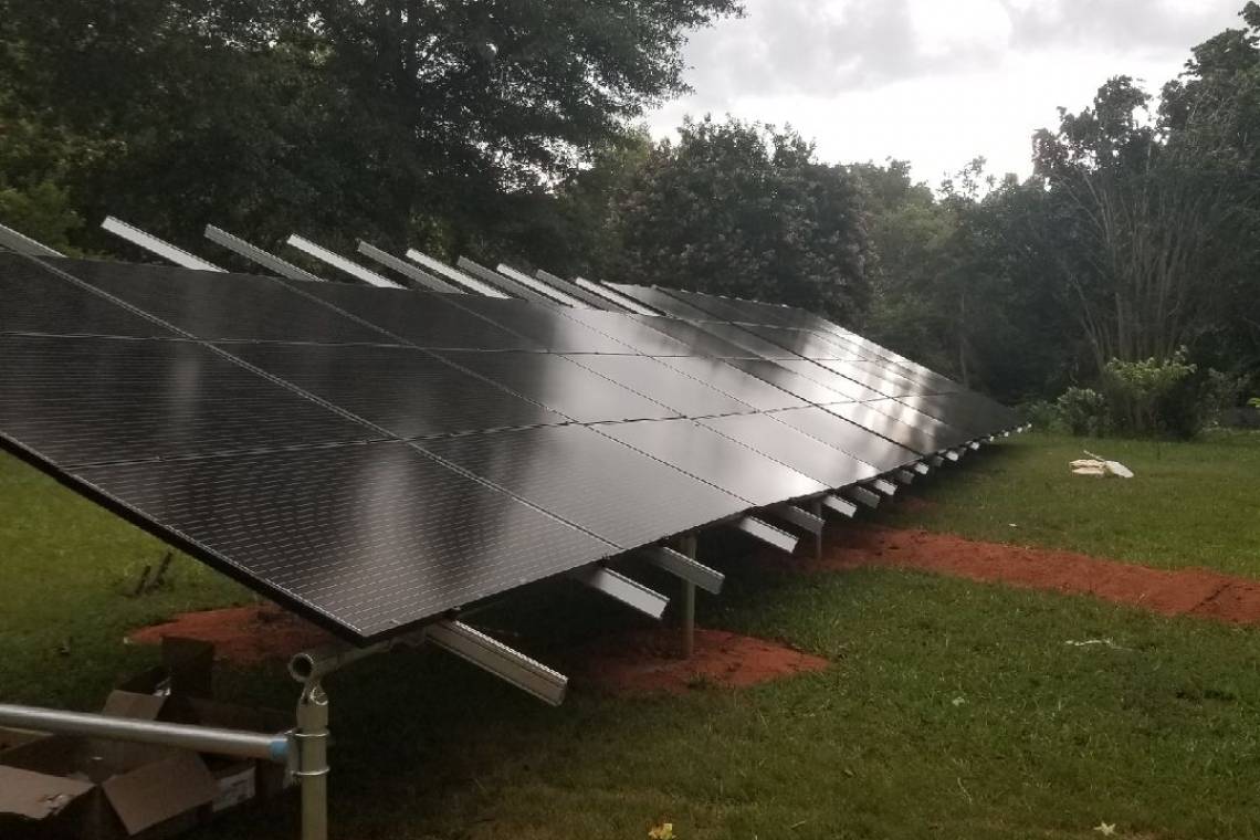 Ground Mount Solar Panel Installation in Piedmont SC