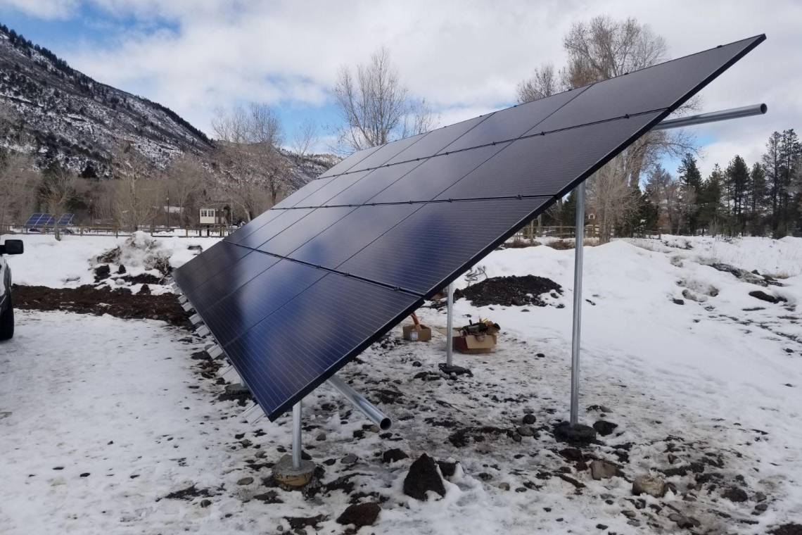 Ground Mount Solar Panel Installation in Ridgway CO