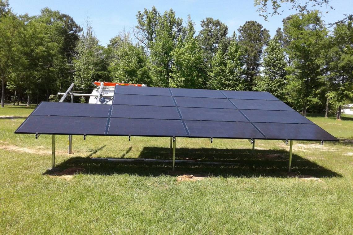 Ground Mount Solar Panel Installation in Waskom TX