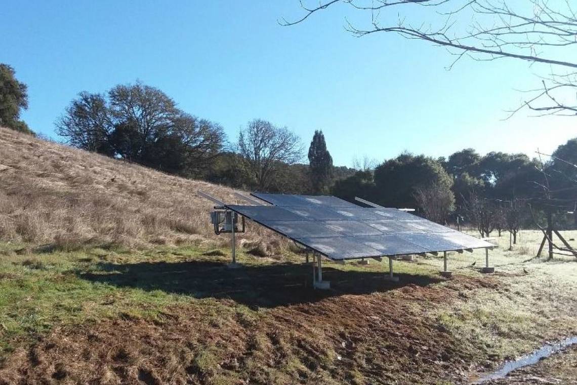 Ground Mount Solar Power System in Redwood Valley CA