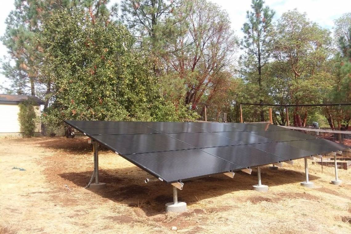 Ground Mounted Solar Array in Laytonville CA