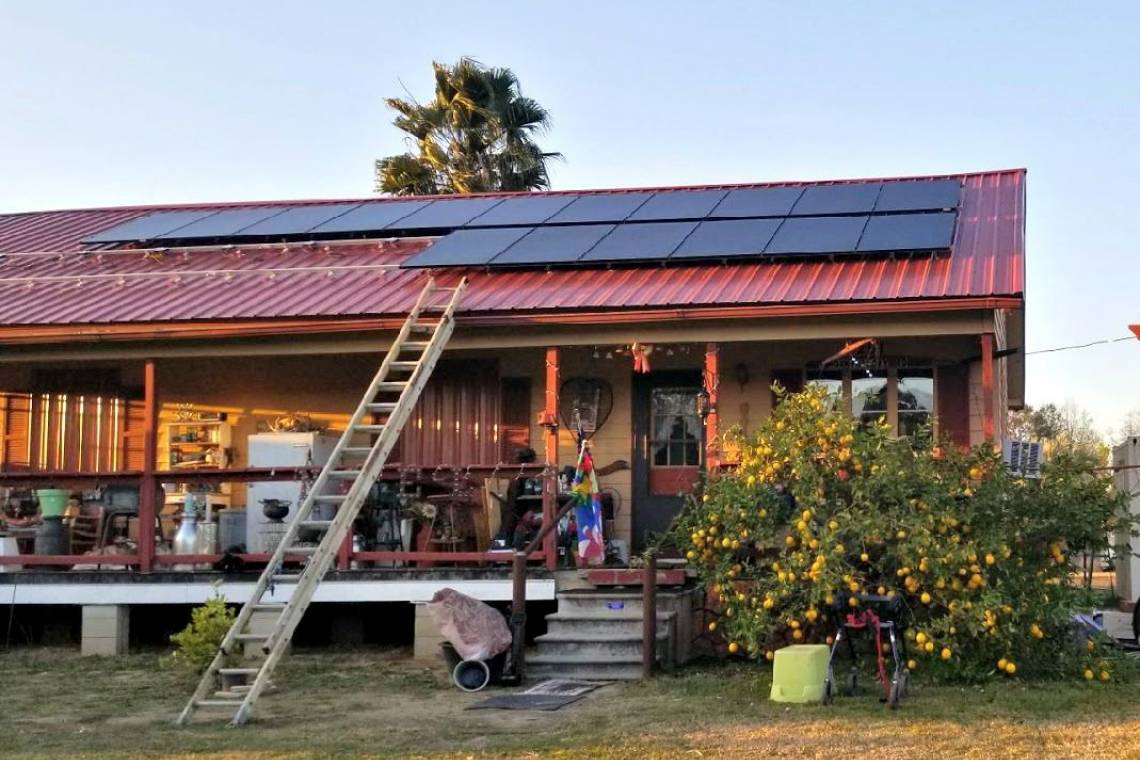 Solar Panel Installation in Rochelle, GA - Front View