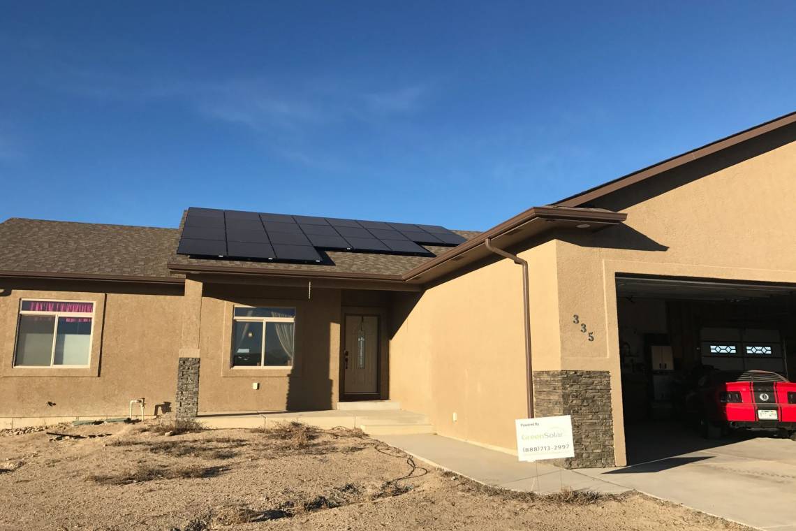 Solar Panel Installation in Pueblo West, CO - Front View