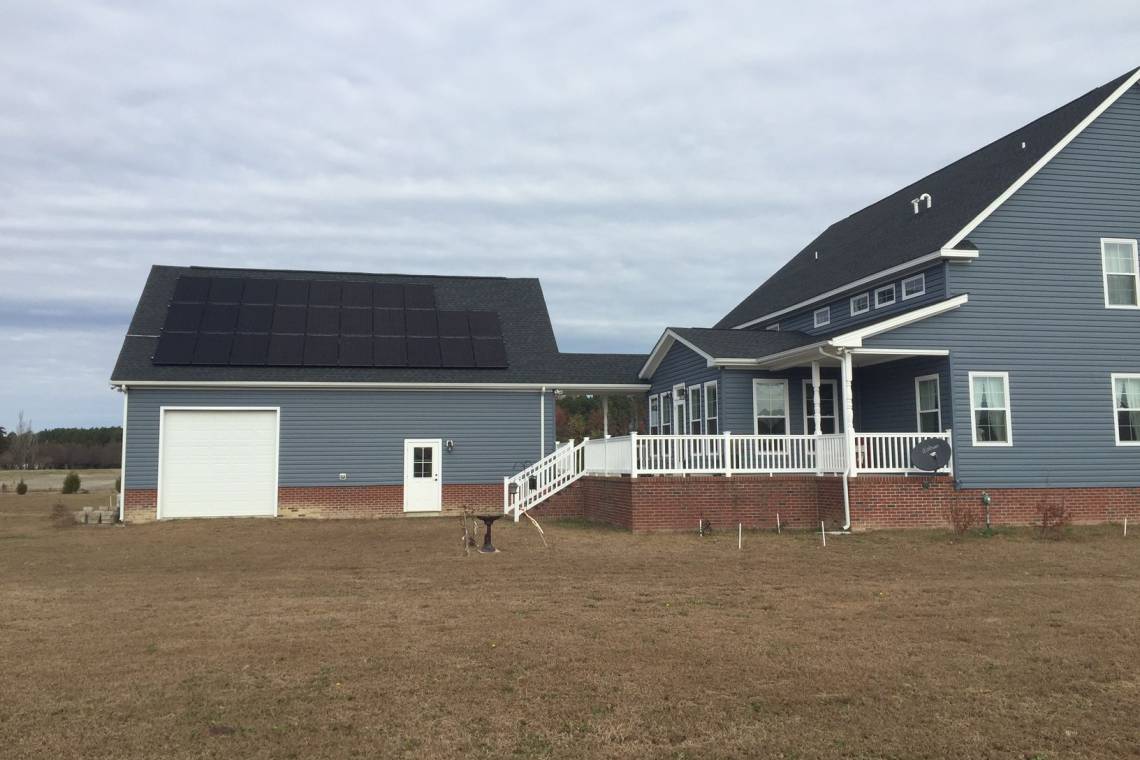 Residential Solar Electric System in Knotts Island NC