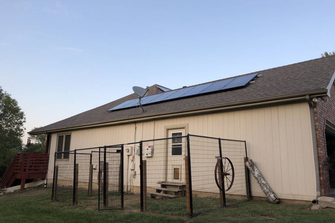 Residential Solar Installation in Baldwin City KS