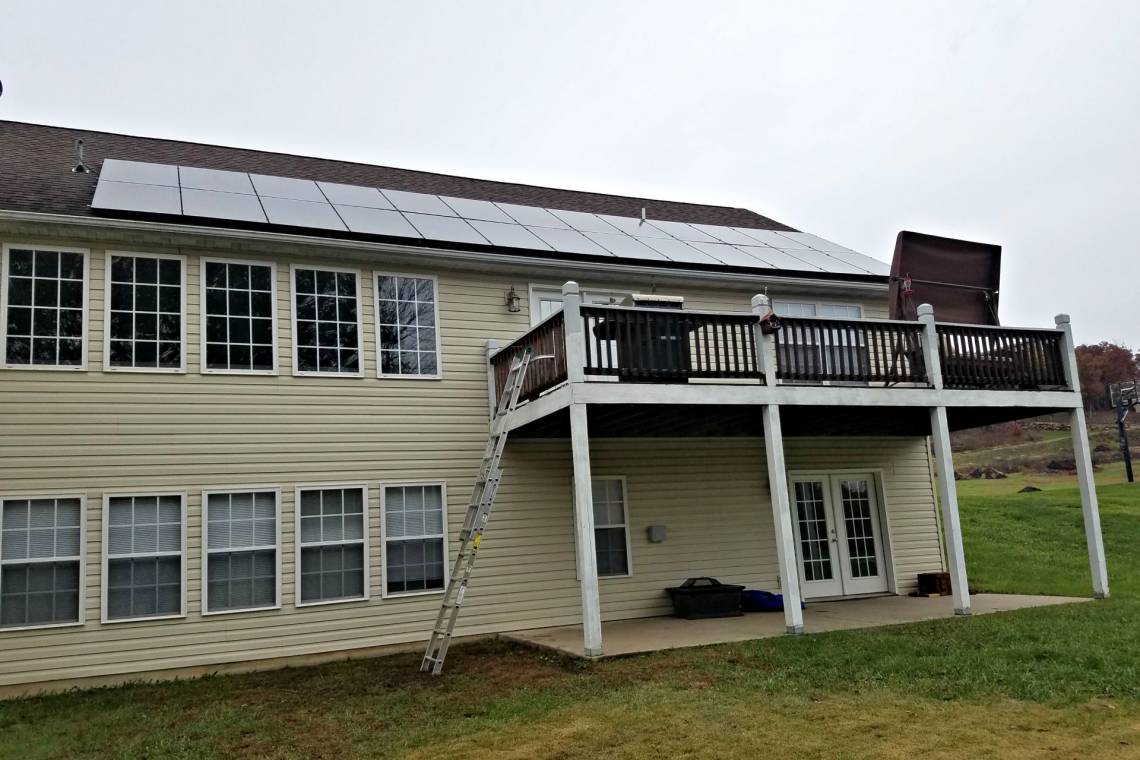 Residential Solar Panel Array in Union MO