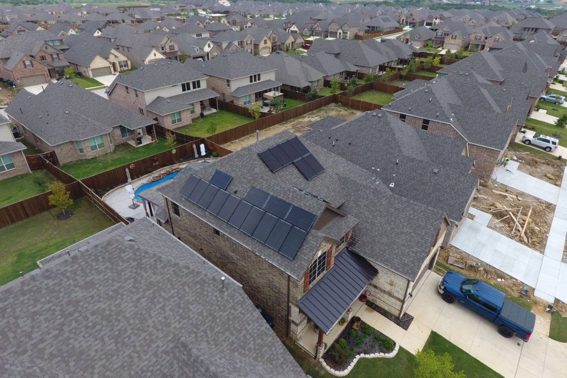 Residential Solar Power System in Northlake TX