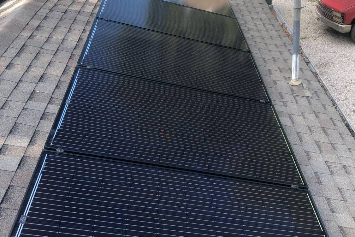 Roof Mount Solar Energy System in Parsons KS