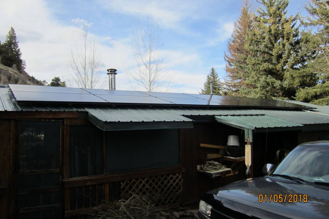 Roof Mount Solar Install in South Fork CO