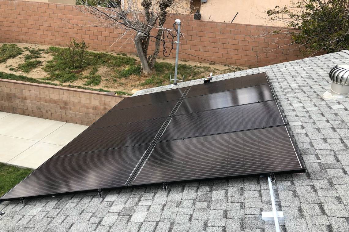 Roof Mount Solar Installation in Sylmar CA