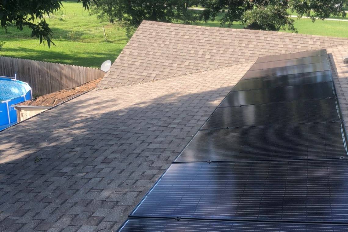 Roof Mount Solar Power System in Parsons KS