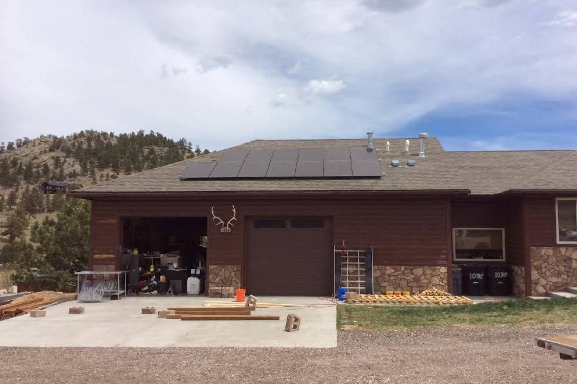 Roof Mounted Solar Install in Estes Park CO
