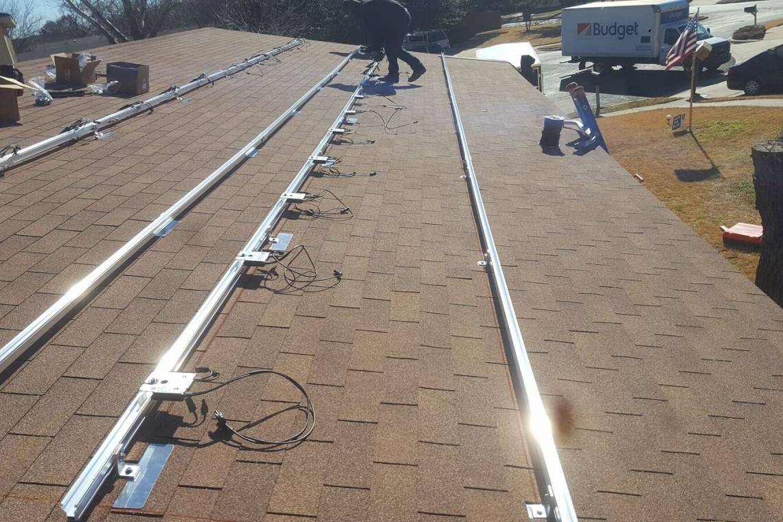 Roof Solar Install in Fort Worth TX