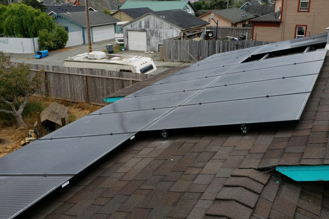 Rooftop Solar Array in Eureka CA