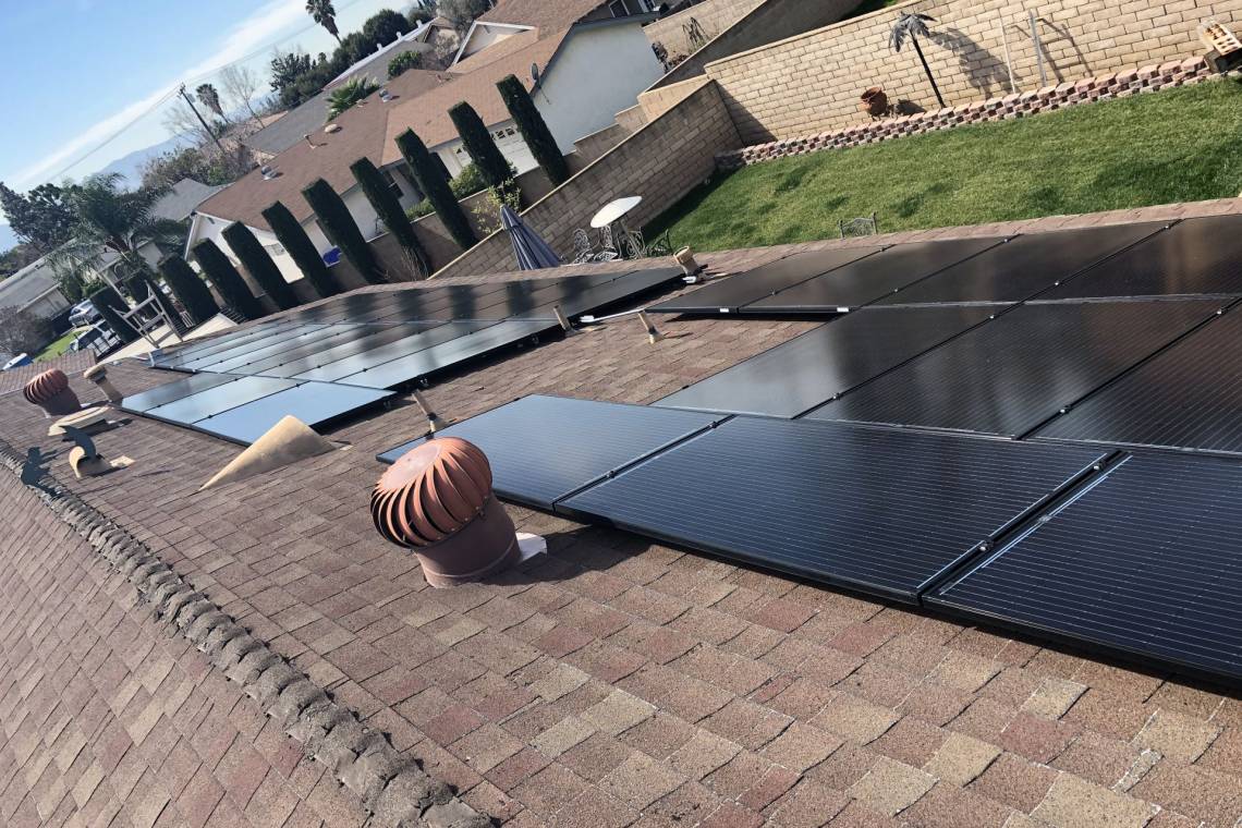 Rooftop Solar Array in Rancho Cucamonga CA